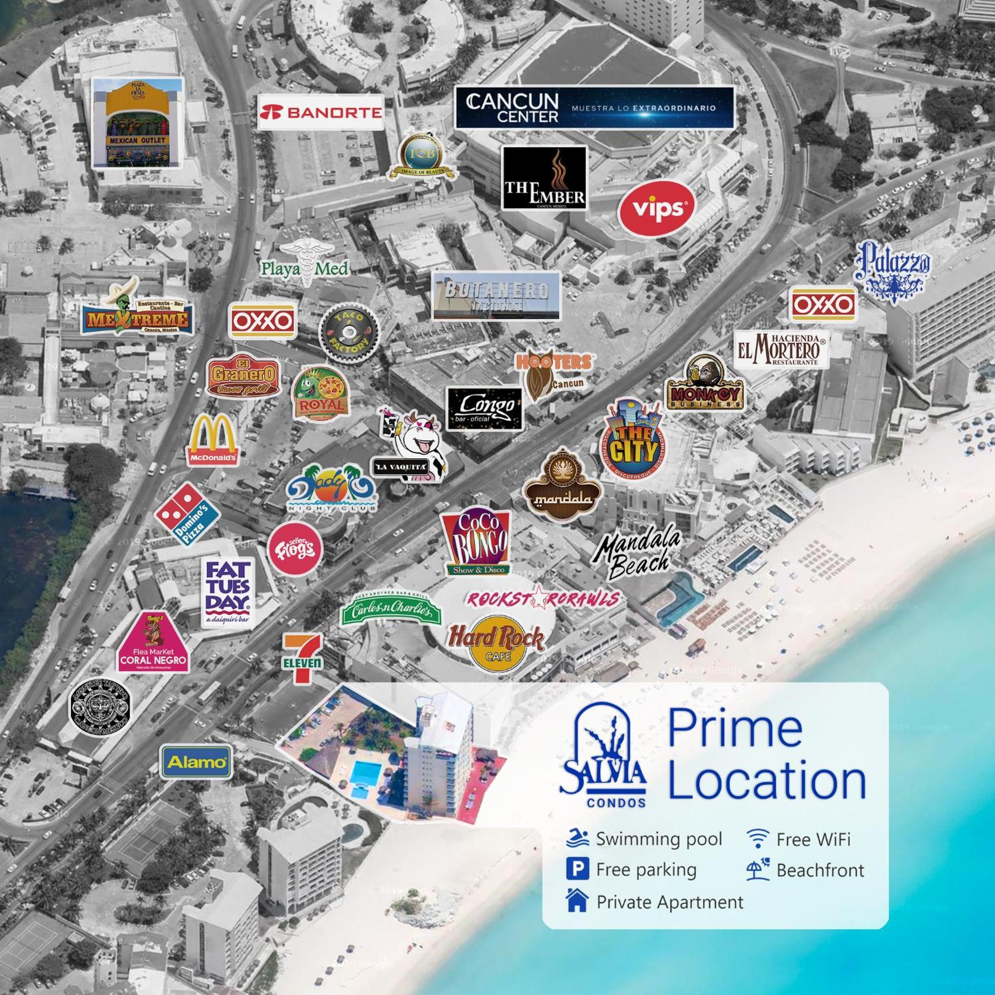 Paradise Beachfront & Nightlife Heart Cancun Exterior photo